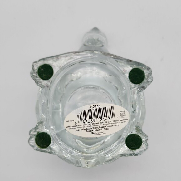 Vintage Indiana Glass Turtle Crystal Clear Candle Votive Holder USA Gift #12143 - Picture 6 of 10
